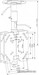Кронштейн Kromax COBRA-3 (серый)
